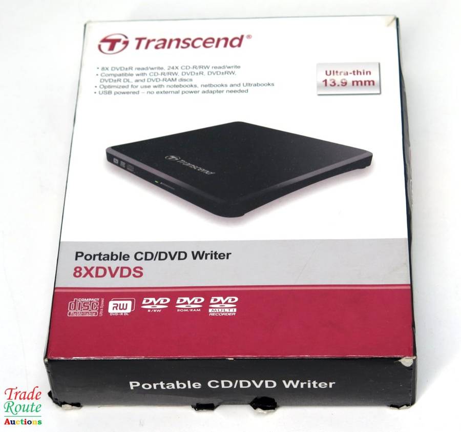 Transcend Extra Slim Portable DVD Writer 8x DVD 24x CD-R
