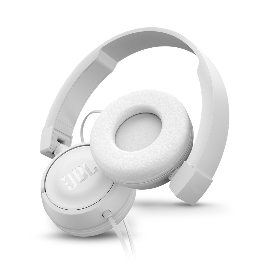 JBL Pure Bass Sound T450 Wired On-Ear Headphones [White]
