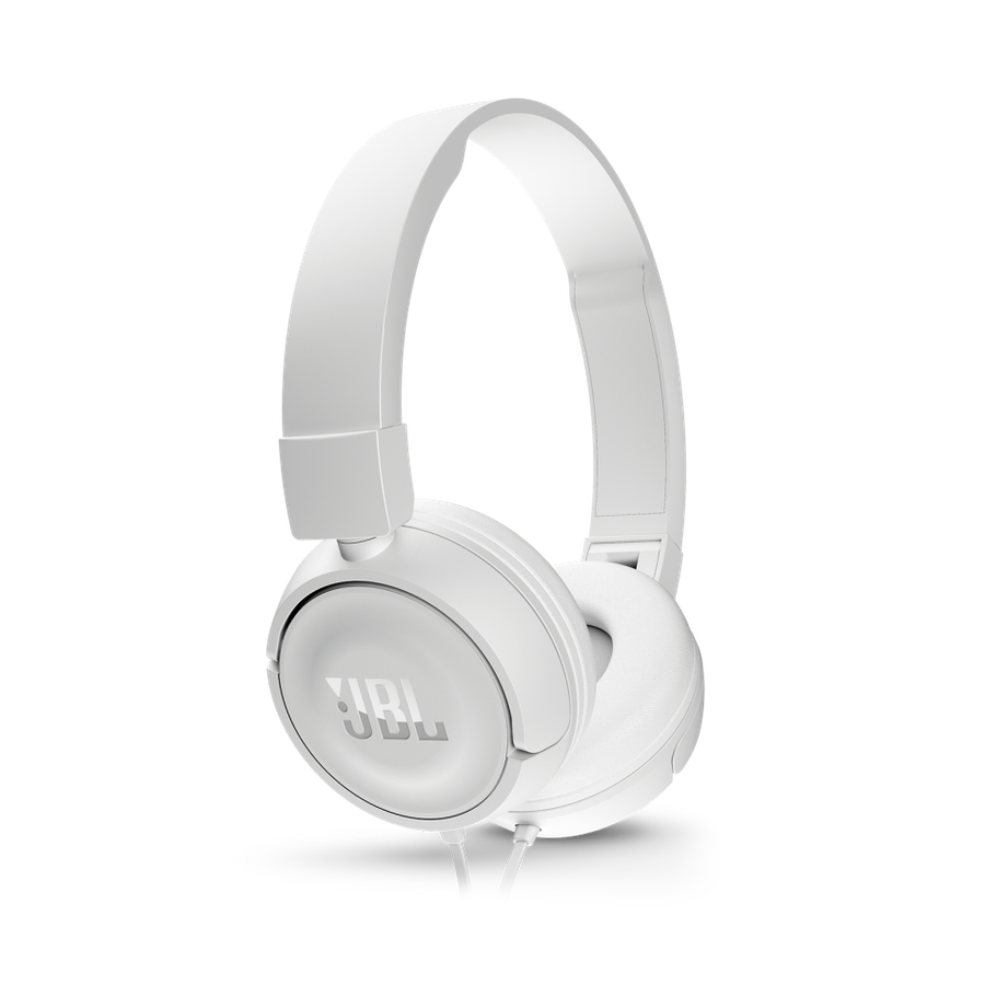 JBL Pure Bass Sound T450 Wired On-Ear Headphones [White]