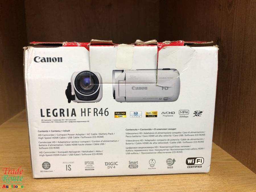 Canon 8GB Legria HF R46 Full HD Camcorder with WiFi