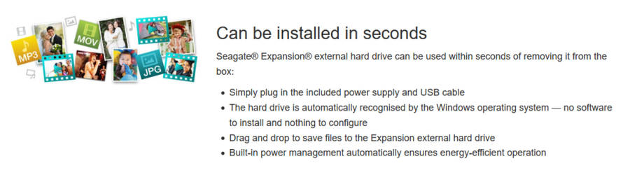 Seagate Expansion External Hard Drive 3TB