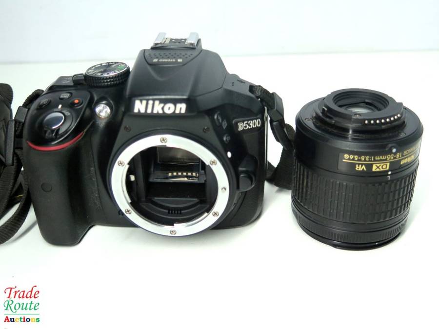NIKON D5300 DSLR CAMERA BODY [ WiFi & GPS] - [ 24.2 MP ] - [ DX ] WITH 18-55 VR II Lens Kit