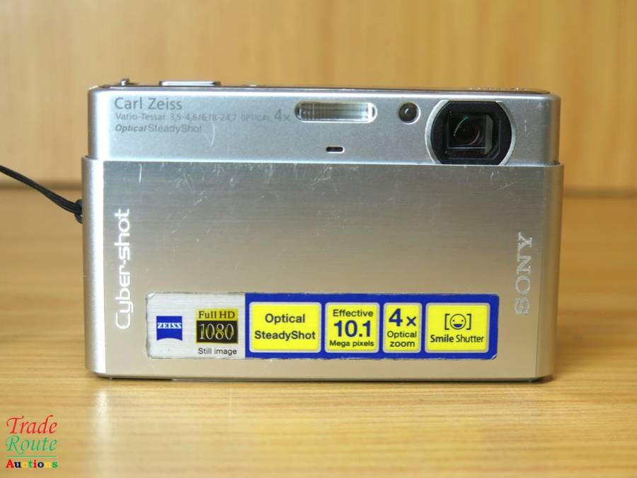 Sony Cybershot DSC-T77 10.1MP Digital Camera 4x Optical Zoom Super Steady Shot IS