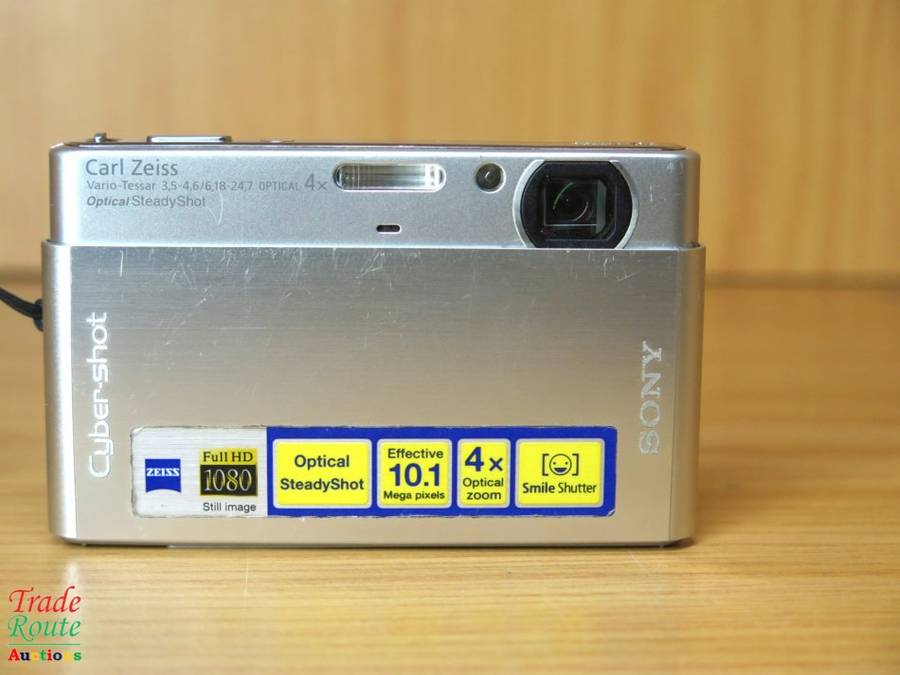 Sony Cybershot DSC-T77 10.1MP Digital Camera 4x Optical Zoom Super Steady Shot IS