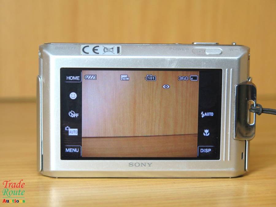 Sony Cybershot DSC-T77 10.1MP Digital Camera 4x Optical Zoom Super Steady Shot IS