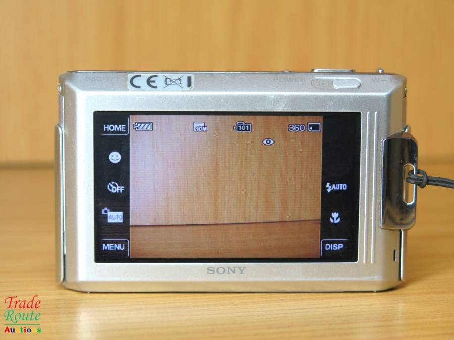 Sony Cybershot DSC-T77 10.1MP Digital Camera 4x Optical Zoom Super Steady Shot IS