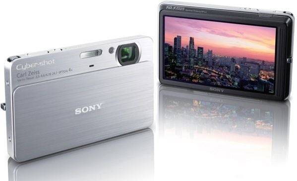 Sony Cybershot DSC-T77 10.1MP Digital Camera 4x Optical Zoom Super Steady Shot IS