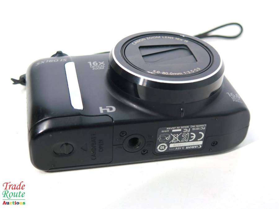 Canon PowerShot SX160 IS 16.0 MP Digital Camera with 16x Wide-Angle Optical Image Stabilized Zoom