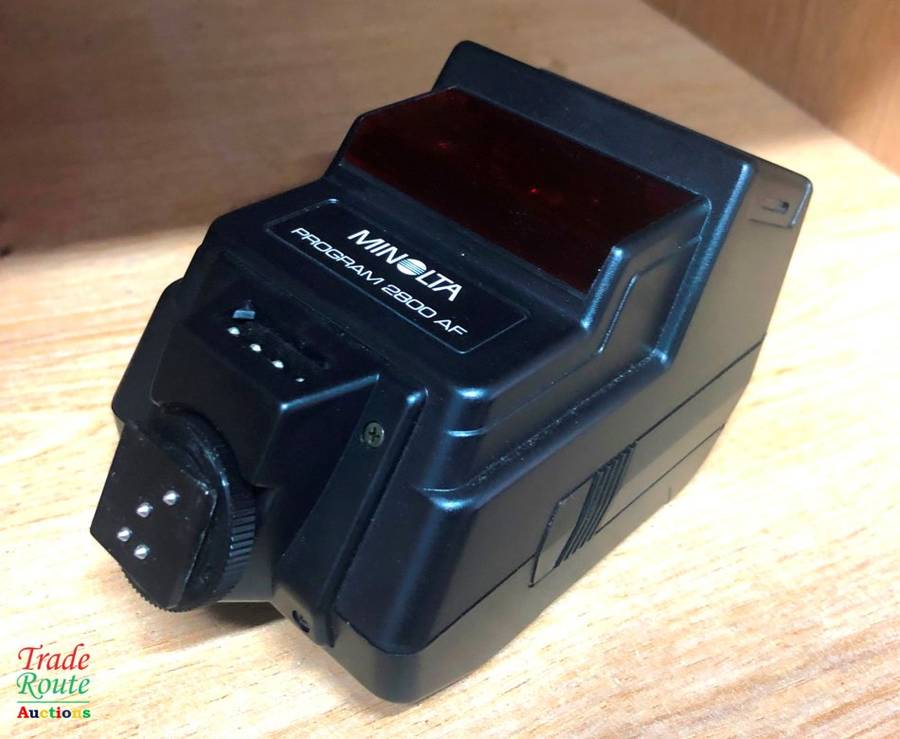 MINOLTA PROGRAM 2800 AF FLASH (WORKS ON CANON DSLR)