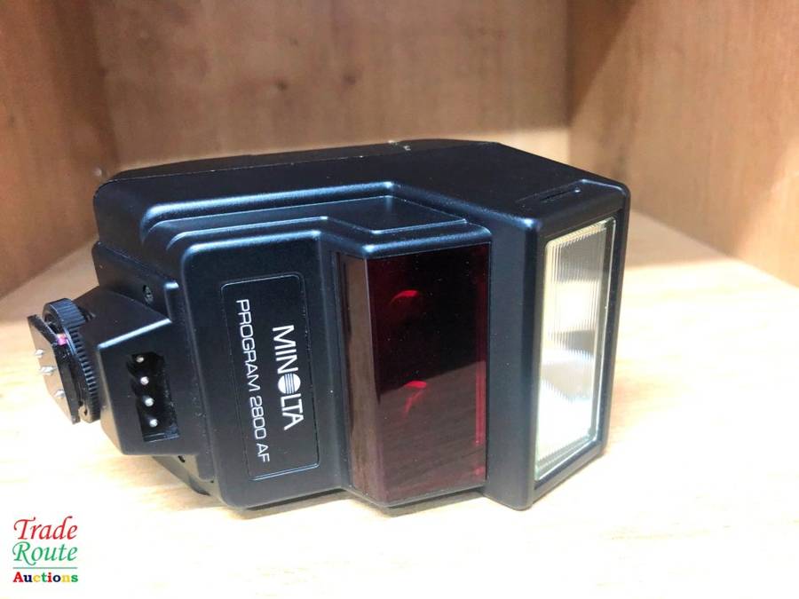 MINOLTA PROGRAM 2800 AF FLASH (WORKS ON CANON DSLR)