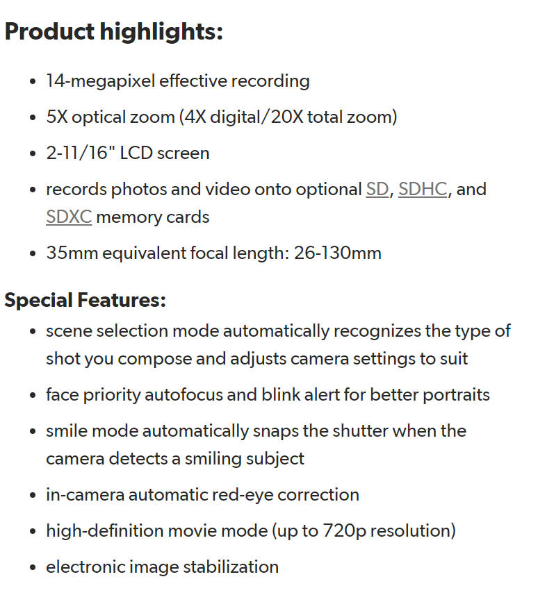 Nikon COOLPIX S3100 14 MP Digital Camera with 5x NIKKOR Wide-Angle Optical Zoom Lens - RED