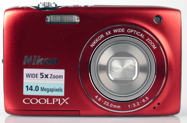 Nikon COOLPIX S3100 14 MP Digital Camera with 5x NIKKOR Wide-Angle Optical Zoom Lens - RED