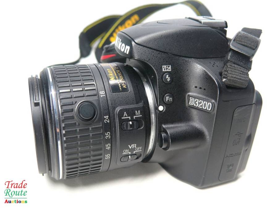 Nikon D3200 24.2 MP CMOS Digital SLR with 18-55mm f/3.5-5.6 AF-S DX NIKKOR Zoom Lens - 24.2 MP