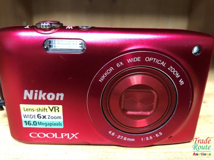 Nikon COOLPIX S3300 16 MP Digital Camera with 6x Zoom NIKKOR Glass Lens and 2.7-inch LCD (Red)