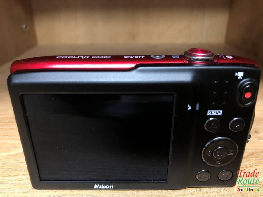 Nikon COOLPIX S3300 16 MP Digital Camera with 6x Zoom NIKKOR Glass Lens and 2.7-inch LCD (Red)