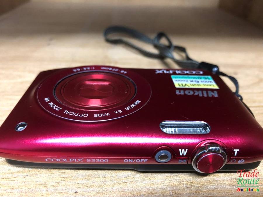 Nikon COOLPIX S3300 16 MP Digital Camera with 6x Zoom NIKKOR Glass Lens and 2.7-inch LCD (Red)