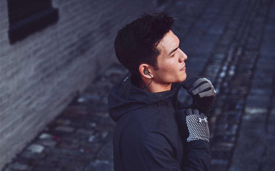 BRAND NEW JBL Under Armour Sport Wireless React Bluetooth/Waterproof IPX7  In-Ear Headphones (Black)