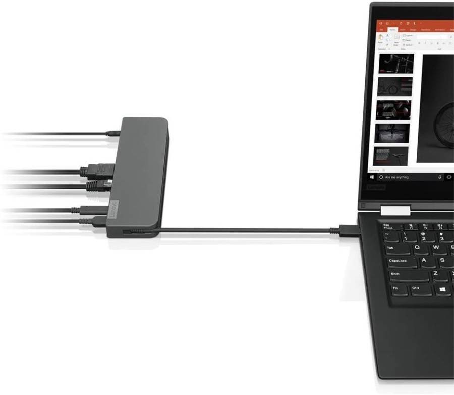 Lenovo USB-C Mini Dock with 65w AC Adapter - HDMI and VGA [ 40AU0065SA ]