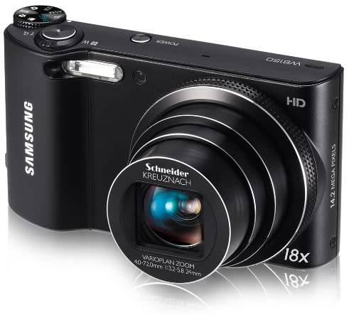 Samsung WB150F Digital Camera - Black (14 MP, 18x Optical Zoom) 3 inch LCD Screen