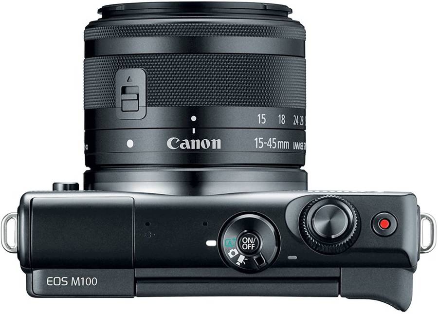 Canon EOS M100 24.2 Megapixel Mirrorless Camera with Canon 15-45mm Lens
