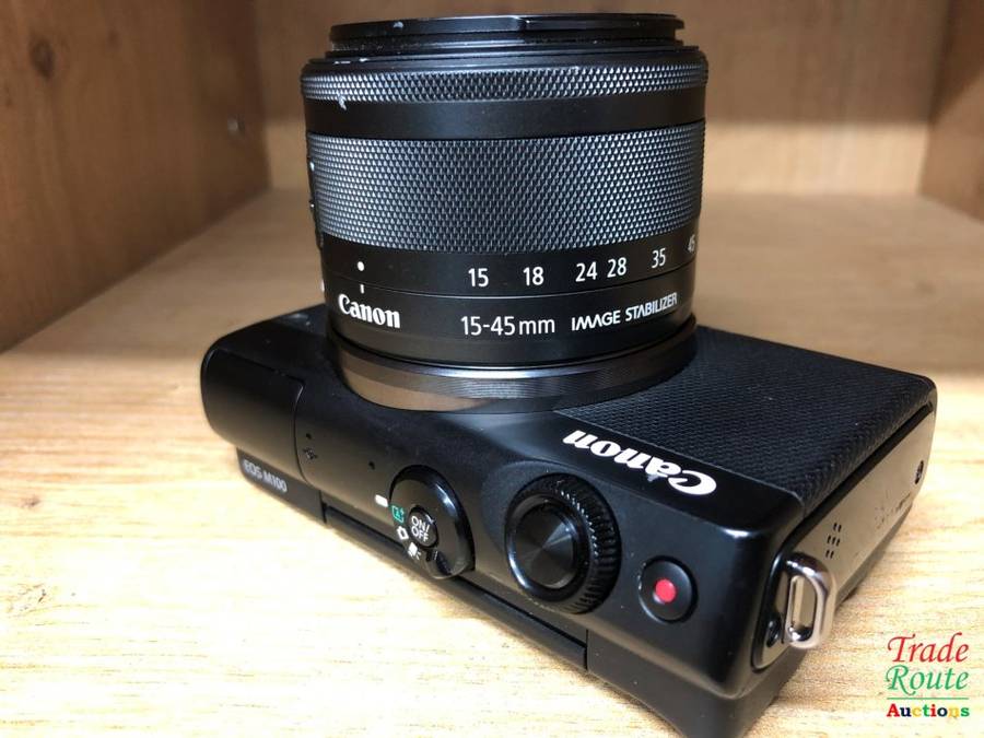 Canon EOS M100 24.2 Megapixel Mirrorless Camera with Canon 15-45mm Lens