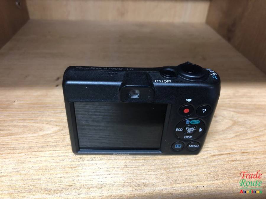 CANON PowerShot A1400 16.0 MP with 5x Digital IS Zoom 28mm Wide-Angle Lens - BLACK
