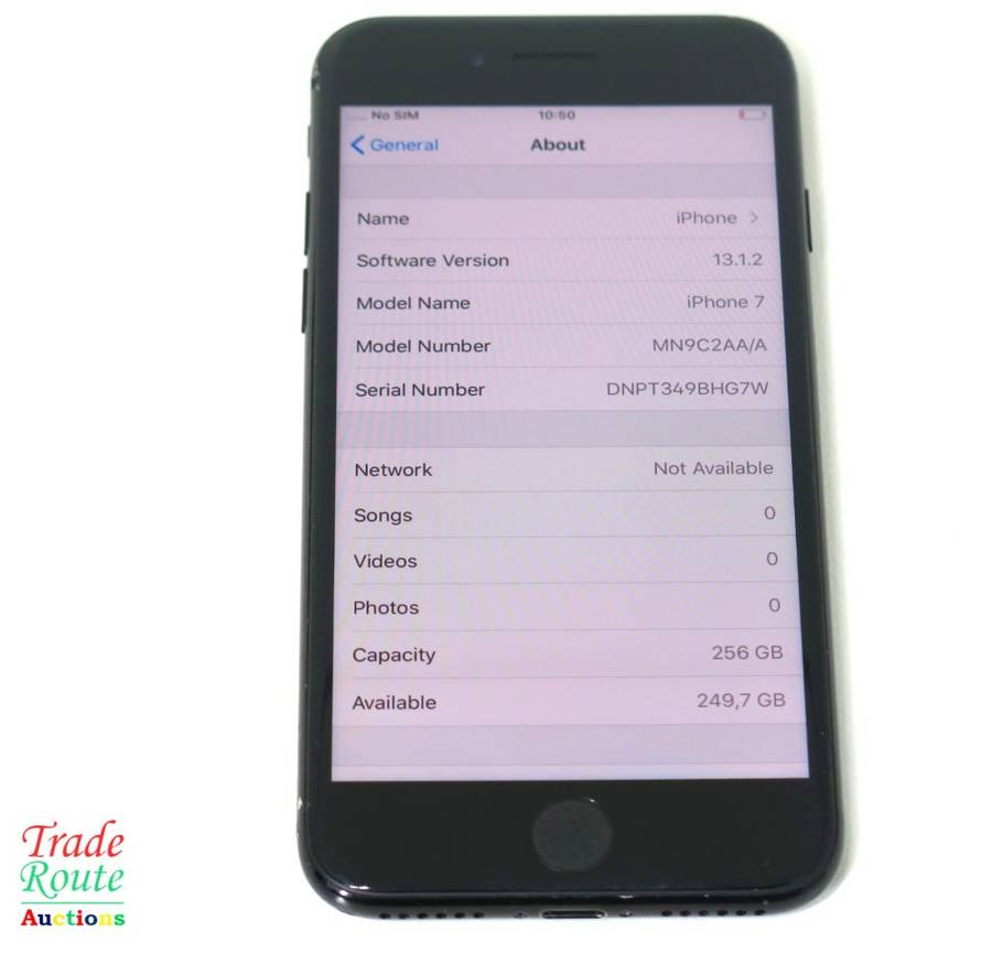 IPHONE 7 | BLACK | A1778 | MN9C2AA/A | 256GB   *** APPLE IPHONE7 ***