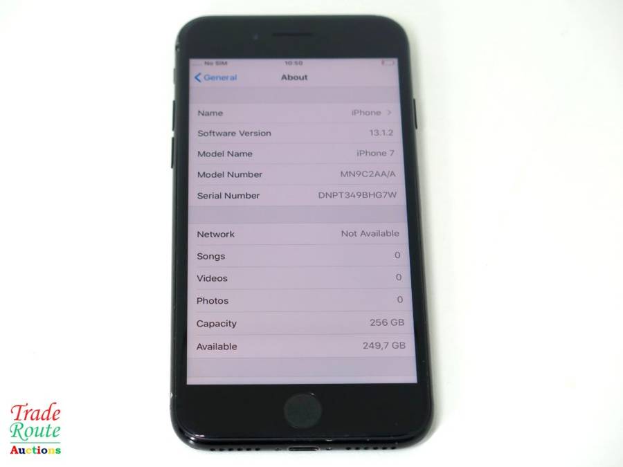 IPHONE 7 | BLACK | A1778 | MN9C2AA/A | 256GB   *** APPLE IPHONE7 ***