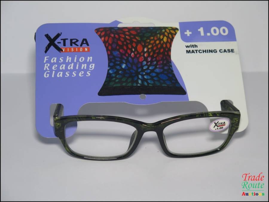 X-TRA VISION Fashion Reading Glasses - with matching case  [ +1.00 ]