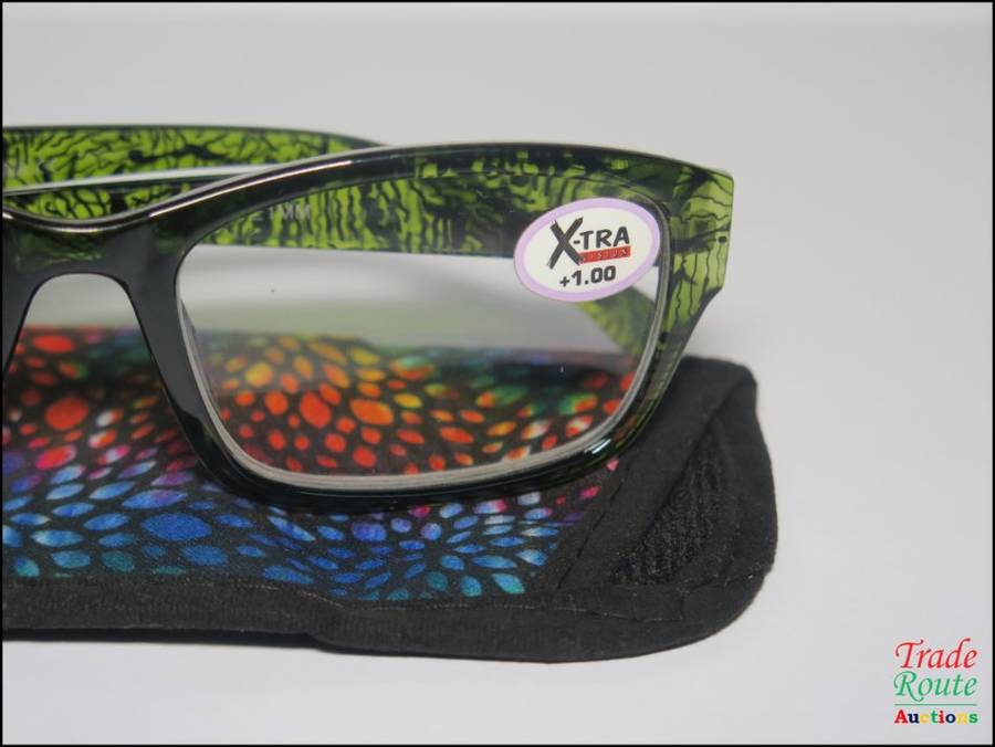 X-TRA VISION Fashion Reading Glasses - with matching case  [ +1.00 ]