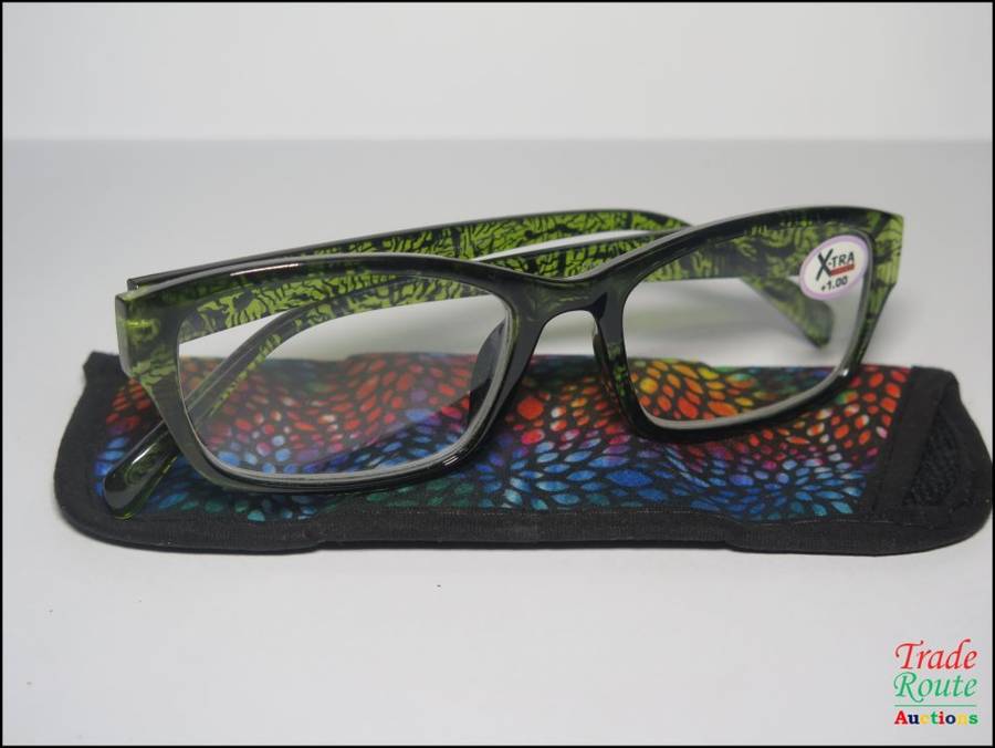 X-TRA VISION Fashion Reading Glasses - with matching case  [ +1.00 ]