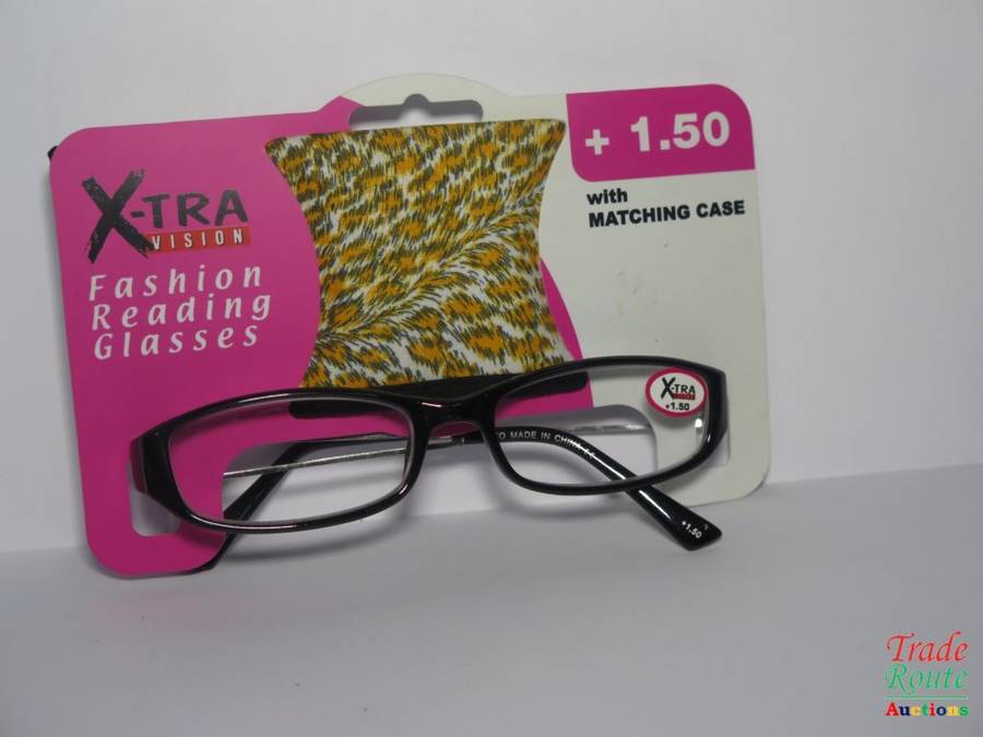 X-TRA VISION Fashion Reading Glasses - with matching case  [ +1.50 ]