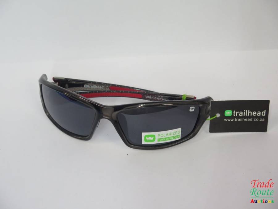 TrailHead EIGER - GREY Polarised Sunglasses -HARD CASE