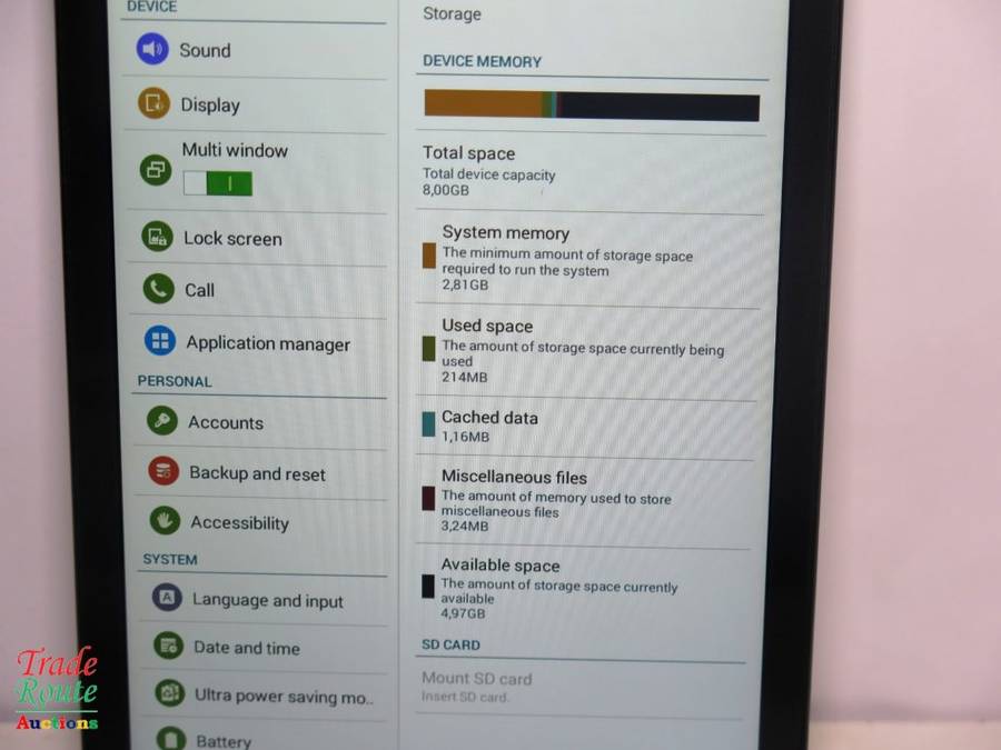 Make Phone Calls ** SAMSUNG GALAXY TAB E | 3G + WIFI | 8GB | BLACK | 9.6" | SM-T561