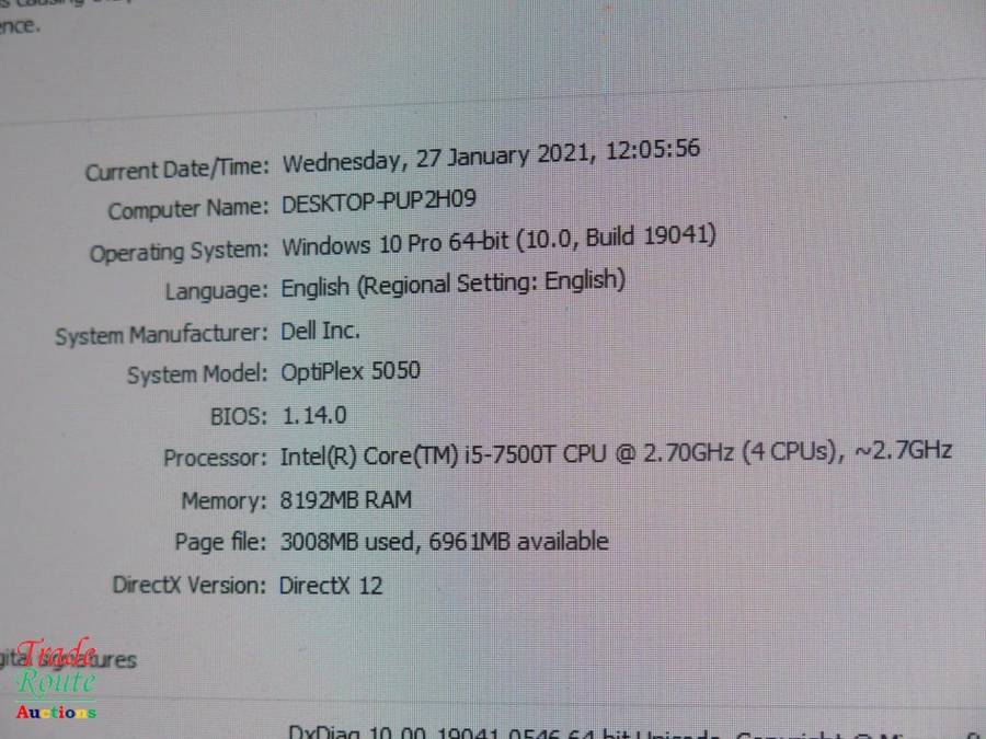 Dell OptiPlex 5050 MICRO Desktop PC | Core i5 7500T 7th Gen 2.7Ghz | 8GB RAM | 500GB HDD DESKTOP PC