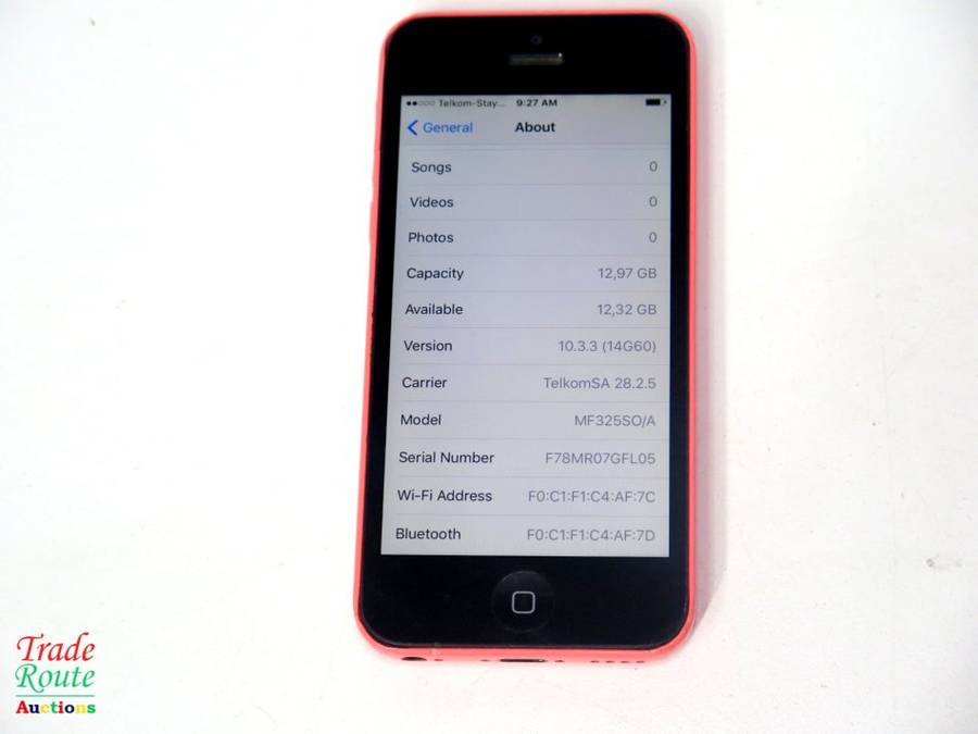APPLE IPHONE 5c | 16GB | PINK | MF325SO  | A1529