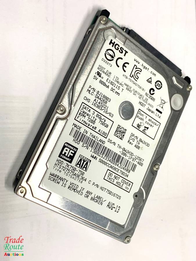 HGST 750GB LAPTOP HARD DRIVE 2.5" 7200RPM