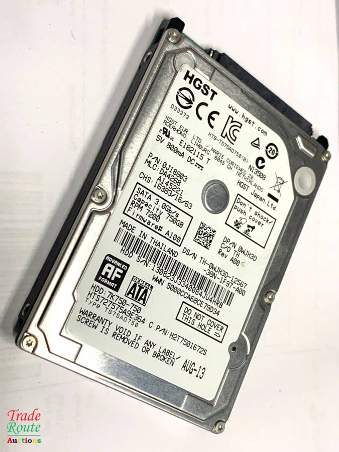 HGST 750GB LAPTOP HARD DRIVE 2.5" 7200RPM