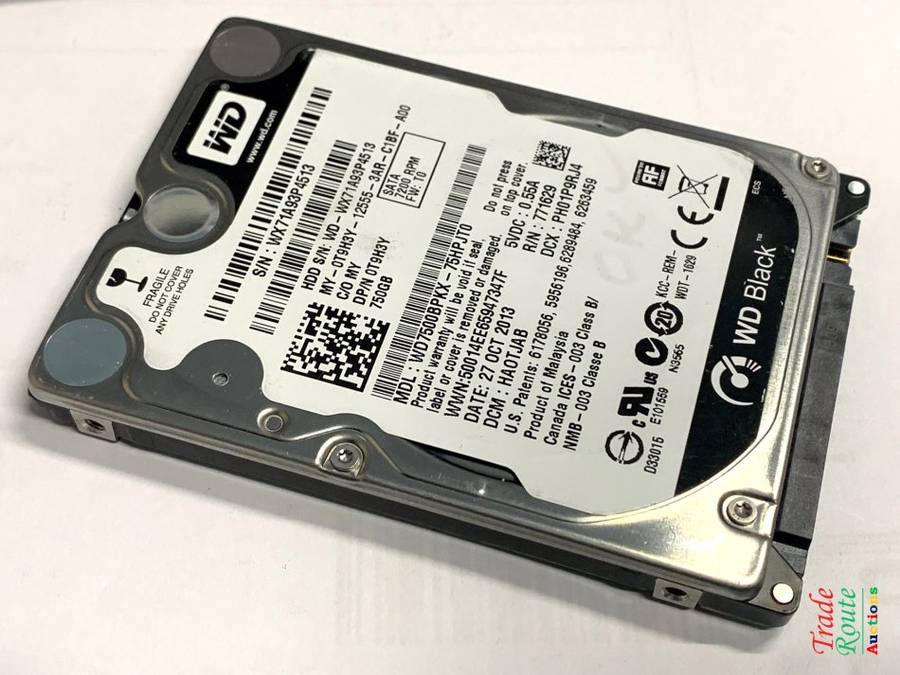 WD 750GB LAPTOP HARD DRIVE 2.5" 7200RPM