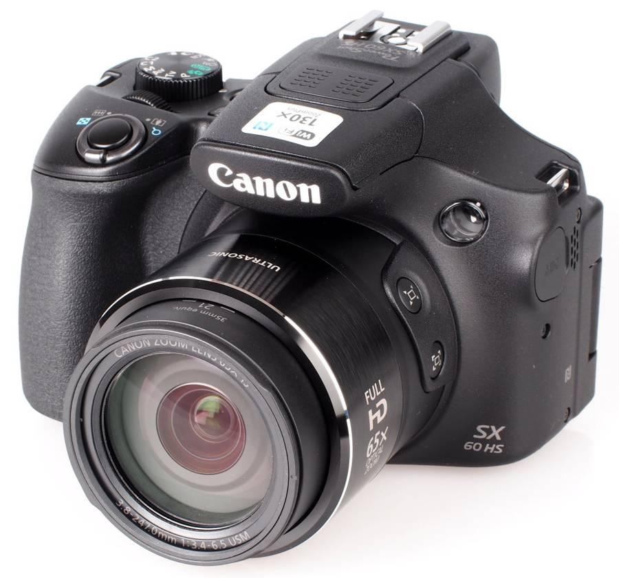 Boxed Canon Powershot SX60 HS 16.1MP Digital Camera 65x Optical Zoom Lens 3-inch LCD Tilt Screen