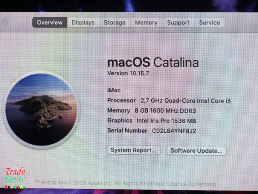 Apple iMAC BOXED | 21.5 INCH | Core i5 2.7GHz | 8GB | 1TB * ULTRASLIM * Intel Iris Pro Graphics