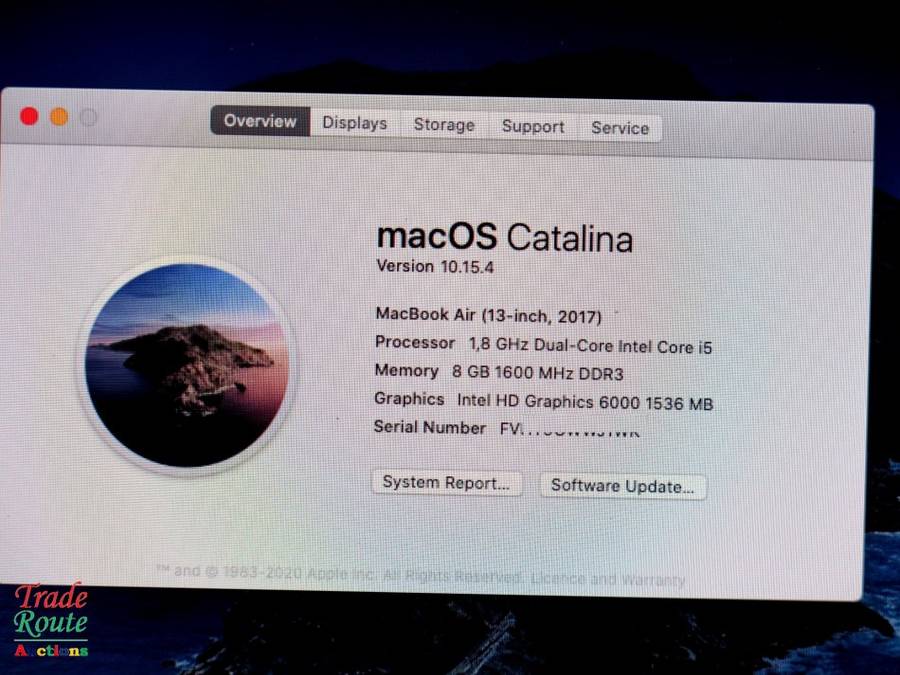 2017 MacBook Air 13.3-inch | Core i5 1.8GHz | 8GB RAM | 128GB SSD MACBOOK AIR 13 INCH