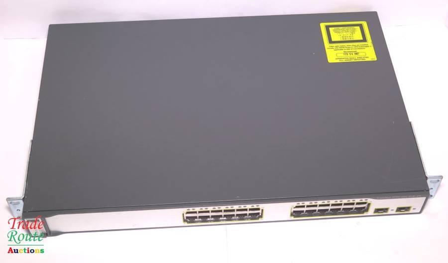 Cisco 3750 PoE [ Power over Ethernet ] 24 Port Ethernet Switch