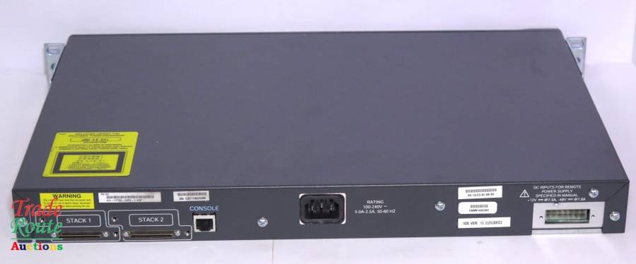 Cisco 3750 PoE [ Power over Ethernet ] 24 Port Ethernet Switch