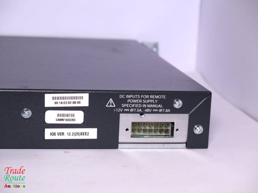 Cisco 3750 PoE [ Power over Ethernet ] 24 Port Ethernet Switch