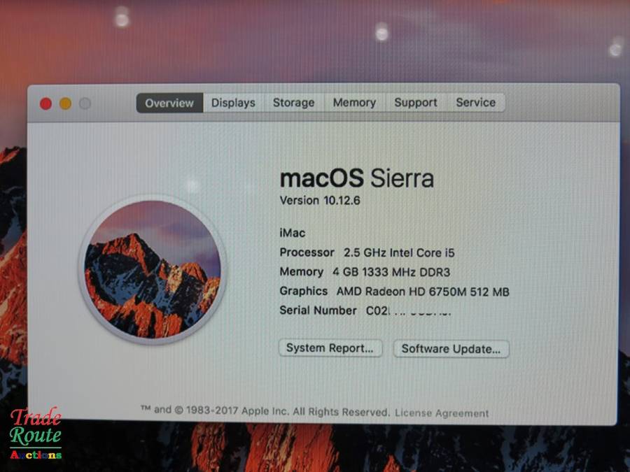 iMAC | 21.5 INCH | Core i5 2.5Ghz  * AMD Radeon HD Graphics * All in One Computer