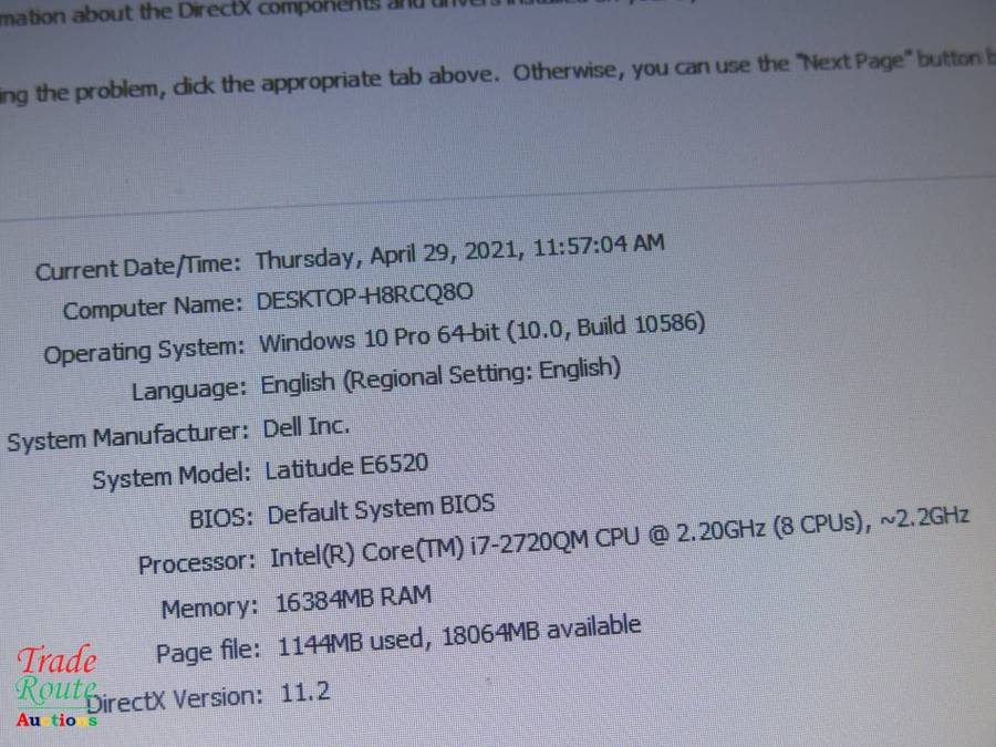 DELL LATITUDE E6520 15.6inch LAPTOP | CORE i7 2620M | 16GB RAM | 500GB HDD FAULTY BATTERY