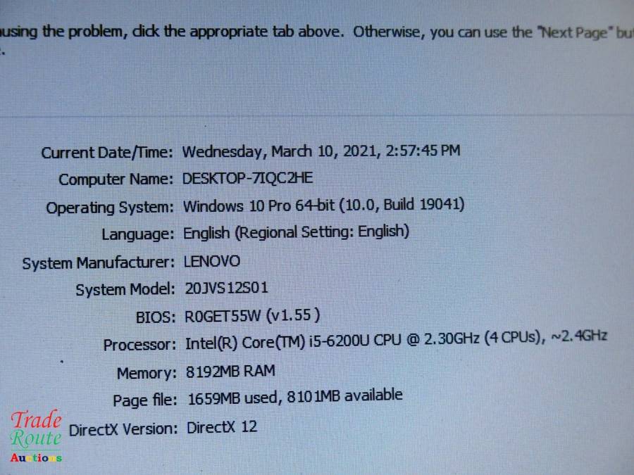 LENOVO THINKPAD L470 | CORE i5 6200U 6th Gen 2.4GHz | 8GB RAM | 256GB SSD | LAPTOP