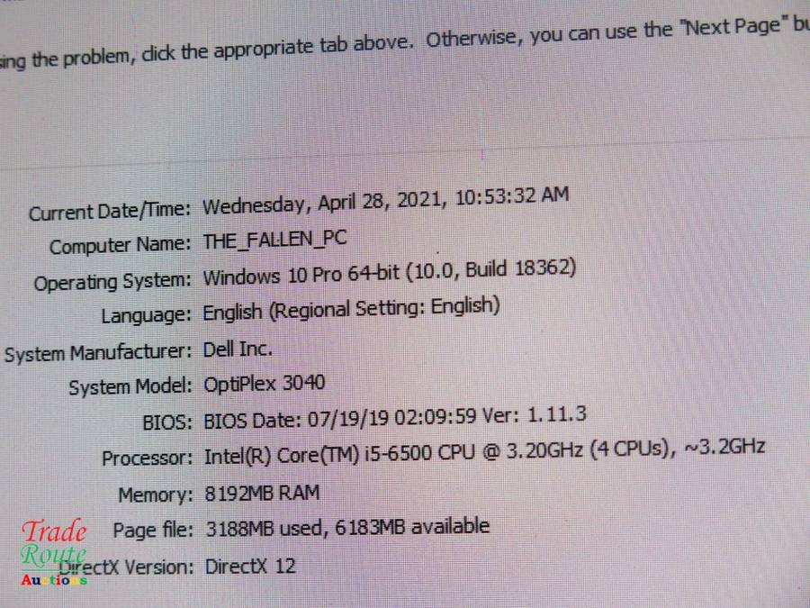 Dell OptiPlex 3040 SFF DESKTOP PC | Core i5 6500 6th Gen 3.2Ghz | 8GB RAM | 500GB HDD PC