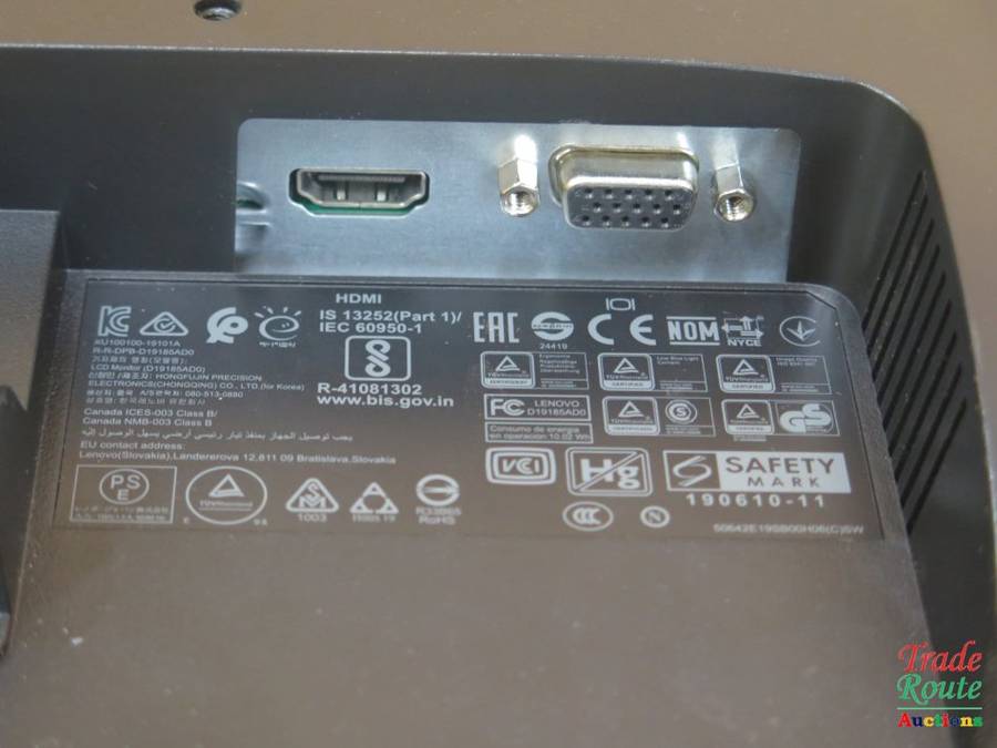 Lenovo D19-10 18.5 Inch HD WLED Backlight Monitor